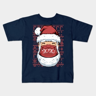 santa claus quarantine 2020 merry christmas Kids T-Shirt